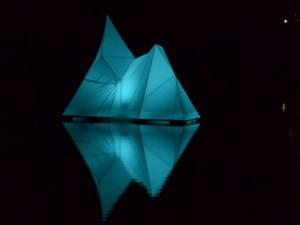 Spitze des Eisbergs, Wolfgang Jeske, EVI Lichtungen 2020, Internationale Lichtkunstbiennale Hildesheim