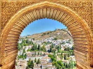 Blick von der Alhambra in Granada