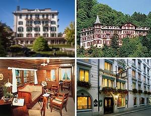 Hotel Interlaken, Interlaken / Grandhotel Giessbach, Brienz / Landgasthof Ruedihus, Kandersteg / Hotel Wilden Mann, Luzern